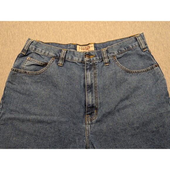 Vintage 90's Big Mac Workwear Denim Jean Shorts Jorts Y2K Mens 36X8 Baggy - Picture 3 of 10